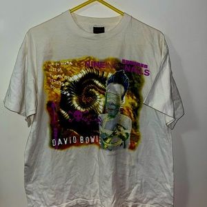 Holy Grail David Bowie + Nine Inch Nails Marilyn Manson 1995 Concert T-shirt~XL